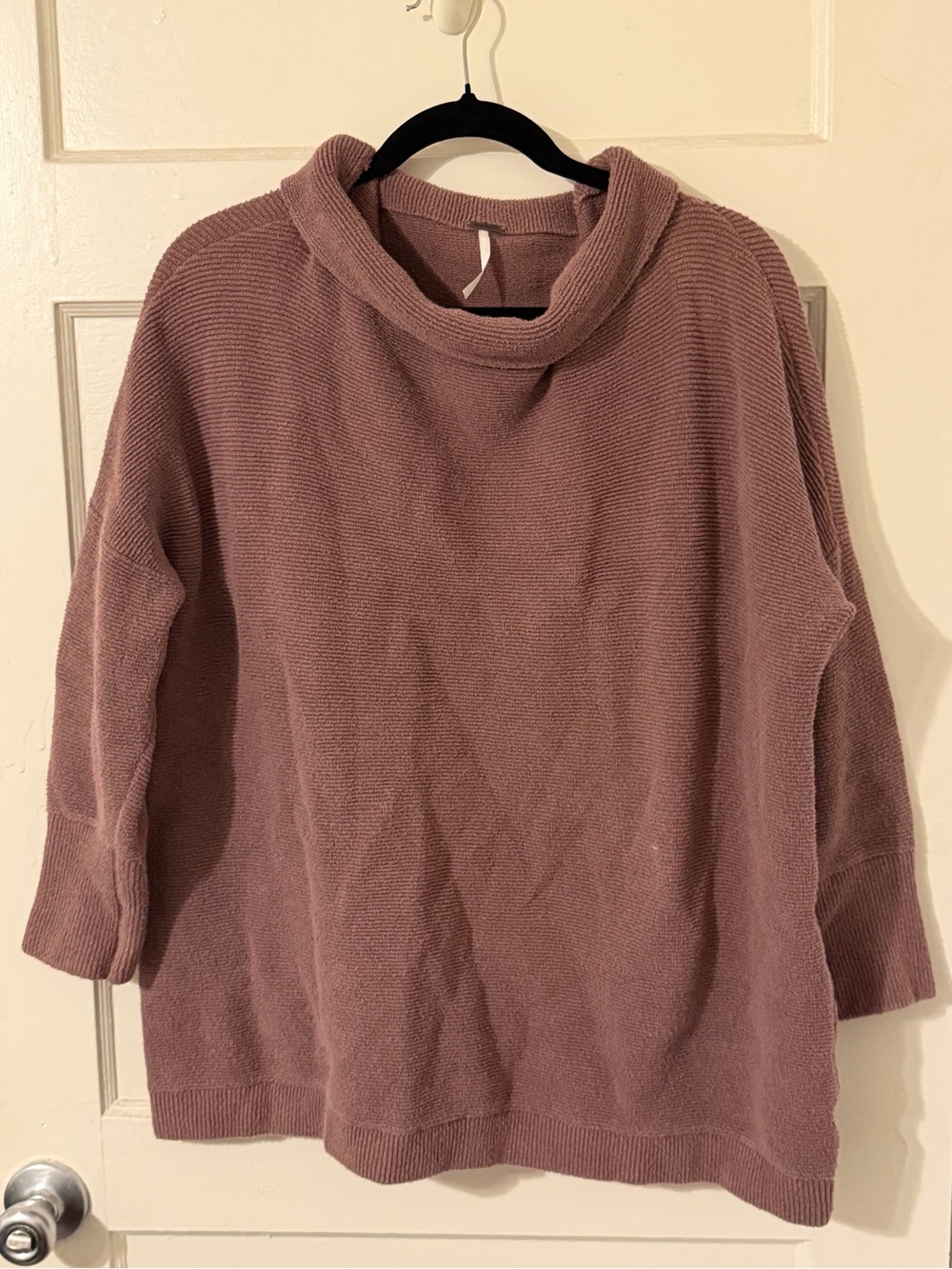 Free People Dusty Rose Cowl Neck Sweater
